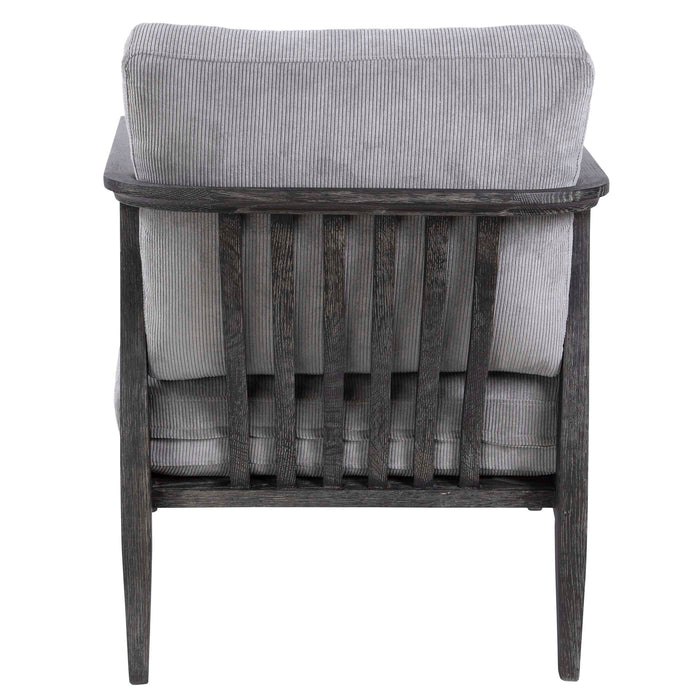 Brunei Accent Chair Dark Ebony-Furniture-Uttermost-Lighting Design Store