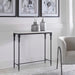 Bourges Console Table Satin Black-Furniture-Uttermost-Lighting Design Store