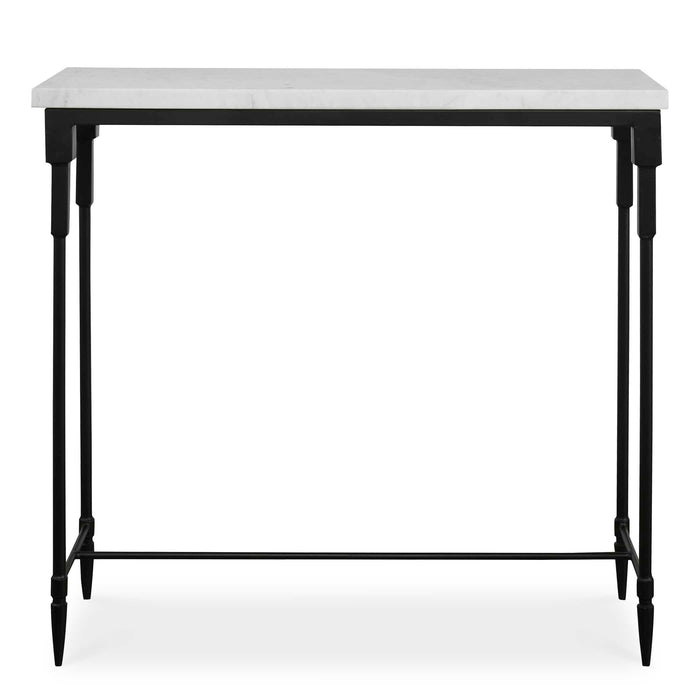 Bourges Console Table Satin Black-Furniture-Uttermost-Lighting Design Store