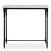 Bourges Console Table Satin Black-Furniture-Uttermost-Lighting Design Store
