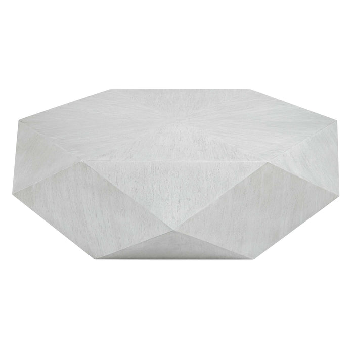 Volker Coffee Table White Ceruse-Furniture-Uttermost-Lighting Design Store