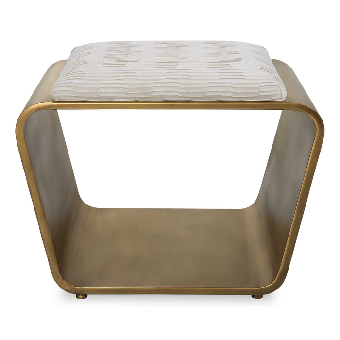 Hoop Bench Antique Gold-Furniture-Uttermost-Lighting Design Store