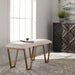 Farrah Bench Antique Gold Leaf-Furniture-Uttermost-Lighting Design Store