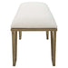 Farrah Bench Antique Gold Leaf-Furniture-Uttermost-Lighting Design Store