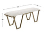 Farrah Bench Antique Gold Leaf-Furniture-Uttermost-Lighting Design Store