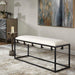 Paradox Bench Matte Black-Furniture-Uttermost-Lighting Design Store