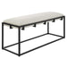 Paradox Bench Matte Black-Furniture-Uttermost-Lighting Design Store