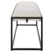 Paradox Bench Matte Black-Furniture-Uttermost-Lighting Design Store
