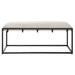 Paradox Bench Matte Black-Furniture-Uttermost-Lighting Design Store