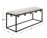 Paradox Bench Matte Black-Furniture-Uttermost-Lighting Design Store