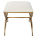 Crossing Bench Gold Leaf-Furniture-Uttermost-Lighting Design Store