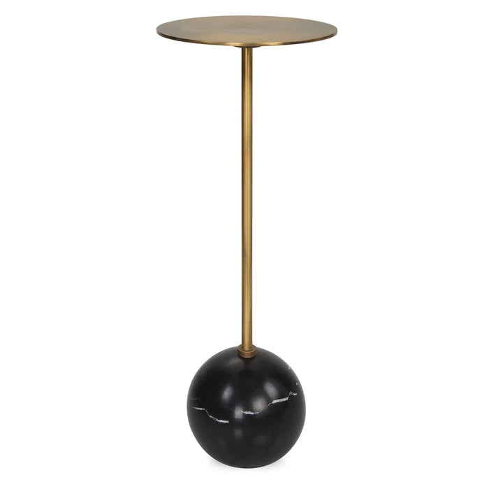 Gimlet Drink Table Brushed Brass-Furniture-Uttermost-Lighting Design Store