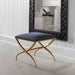 Crossing Bench Gold Leaf-Furniture-Uttermost-Lighting Design Store