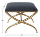 Crossing Bench Gold Leaf-Furniture-Uttermost-Lighting Design Store