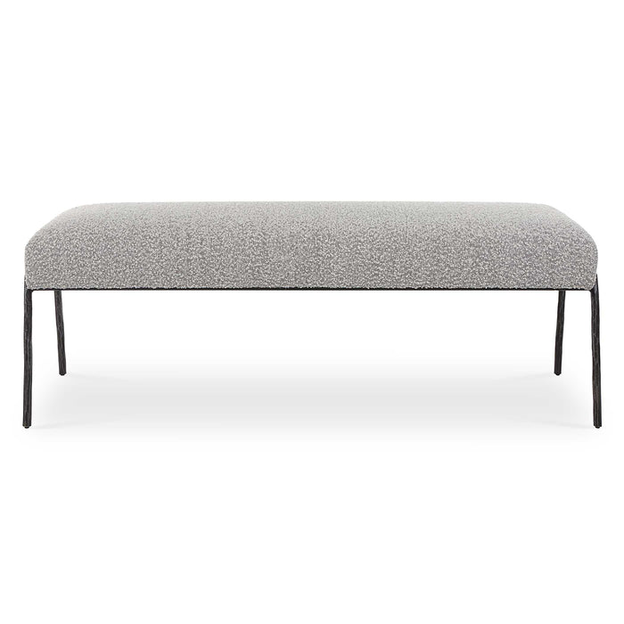 Jacobsen Bench Natural Aged Black-Furniture-Uttermost-Lighting Design Store