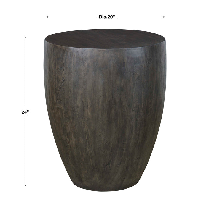 Lark End Table Textured Aged Walnut-Furniture-Uttermost-Lighting Design Store