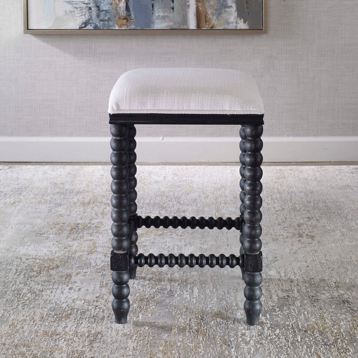 Pryce Counter Stool Black-Furniture-Uttermost-Lighting Design Store