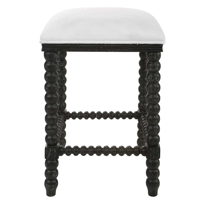 Pryce Counter Stool Black-Furniture-Uttermost-Lighting Design Store