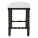 Pryce Counter Stool Black-Furniture-Uttermost-Lighting Design Store