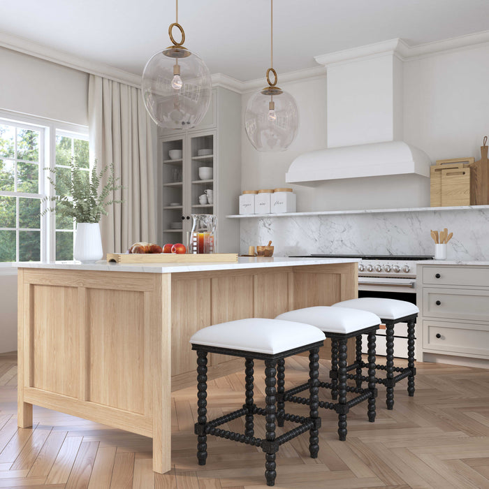 Pryce Counter Stool Black-Furniture-Uttermost-Lighting Design Store