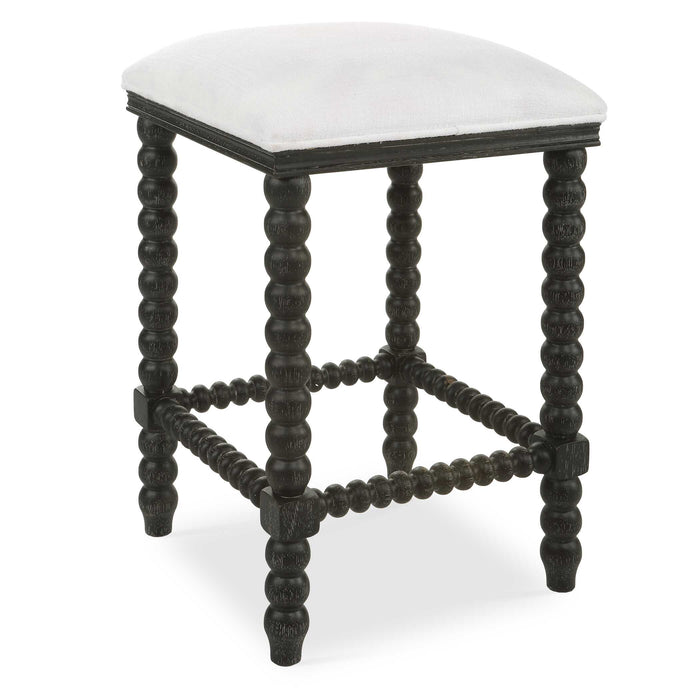 Pryce Counter Stool Black-Furniture-Uttermost-Lighting Design Store