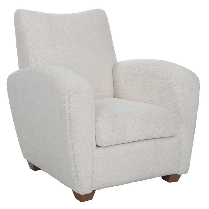 Teddy Accent Chair White-Furniture-Uttermost-Lighting Design Store