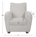 Teddy Accent Chair White-Furniture-Uttermost-Lighting Design Store