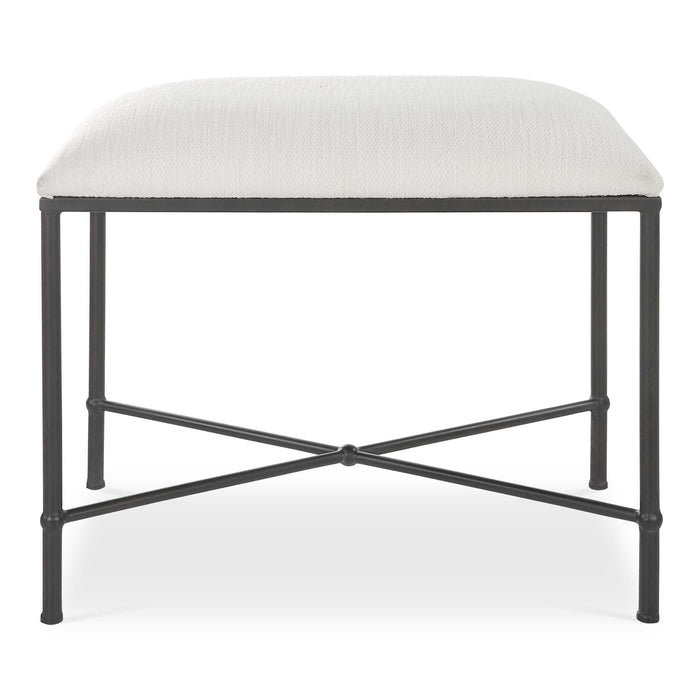 Avenham Bench Aged Black-Furniture-Uttermost-Lighting Design Store