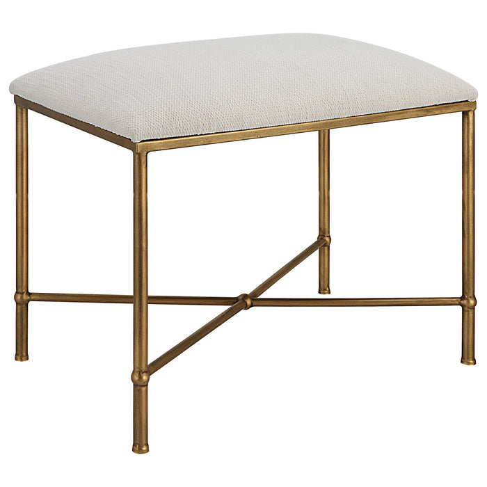 Avenham Bench Antique Gold-Furniture-Uttermost-Lighting Design Store