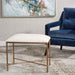 Avenham Bench Antique Gold-Furniture-Uttermost-Lighting Design Store