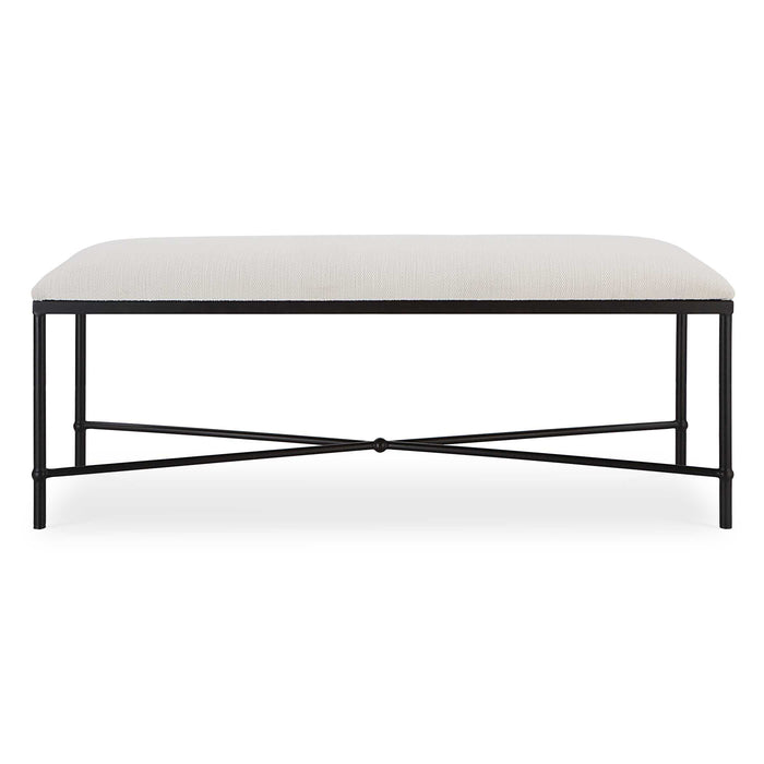 Avenham Bench Aged Black-Furniture-Uttermost-Lighting Design Store