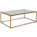 Bravura Coffee Table Brushed Gold Leaf-Furniture-Uttermost-Lighting Design Store