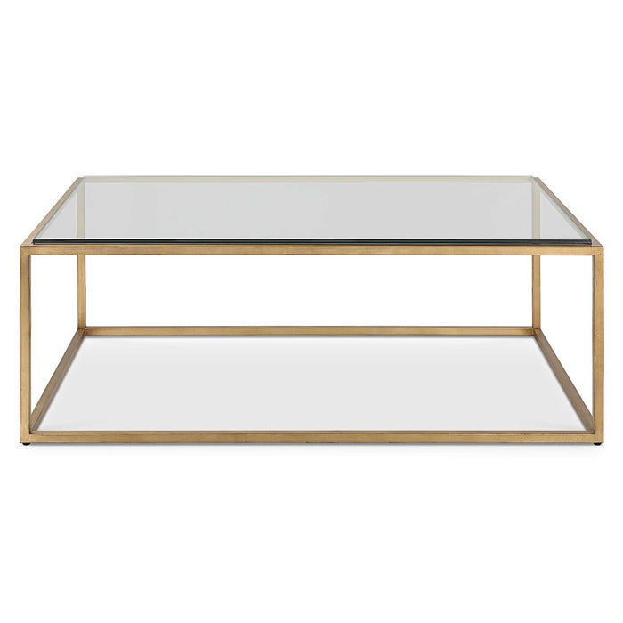 Bravura Coffee Table Brushed Gold Leaf-Furniture-Uttermost-Lighting Design Store