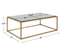 Bravura Coffee Table Brushed Gold Leaf-Furniture-Uttermost-Lighting Design Store