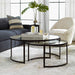 Rhea Nesting Coffee Tables S/2 Satin Black-Furniture-Uttermost-Lighting Design Store