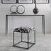 Twists And Turns Accent Stool Matte Black-Furniture-Uttermost-Lighting Design Store