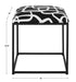 Twists And Turns Accent Stool Matte Black-Furniture-Uttermost-Lighting Design Store