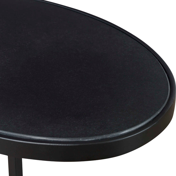 Jessenia Accent Table Satin Black-Furniture-Uttermost-Lighting Design Store