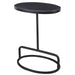 Jessenia Accent Table Satin Black-Furniture-Uttermost-Lighting Design Store