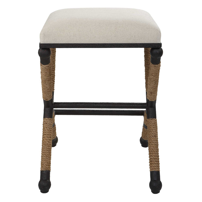 Firth Counter Stool Rustic Iron-Furniture-Uttermost-Lighting Design Store
