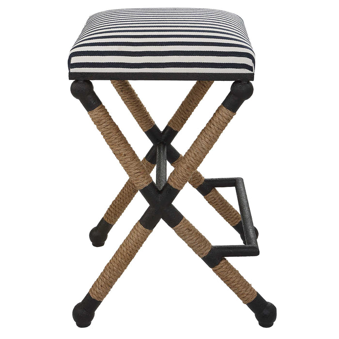 Braddock Counter Stool Rustic Iron-Furniture-Uttermost-Lighting Design Store
