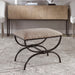 Hacienda Bench Textured Iron-Furniture-Uttermost-Lighting Design Store
