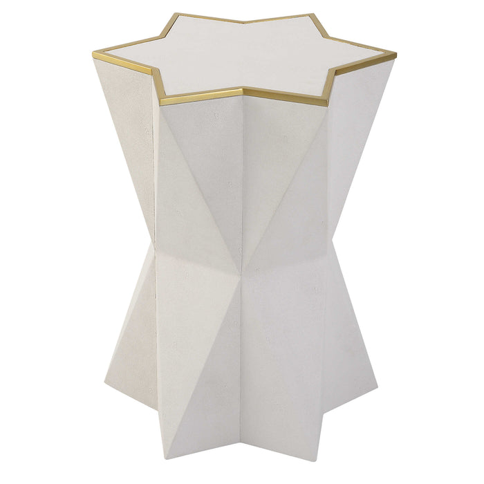 Capella Accent Table Gold Leaf-Furniture-Uttermost-Lighting Design Store