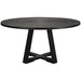 Gidran Dining Table Charcoal Black-Furniture-Uttermost-Lighting Design Store