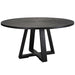 Gidran Dining Table Charcoal Black-Furniture-Uttermost-Lighting Design Store