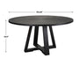 Gidran Dining Table Charcoal Black-Furniture-Uttermost-Lighting Design Store