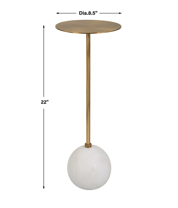 Gimlet Drink Table Solid Brass-Furniture-Uttermost-Lighting Design Store