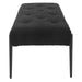 Olivier Bench Satin Black-Furniture-Uttermost-Lighting Design Store