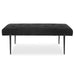 Olivier Bench Satin Black-Furniture-Uttermost-Lighting Design Store