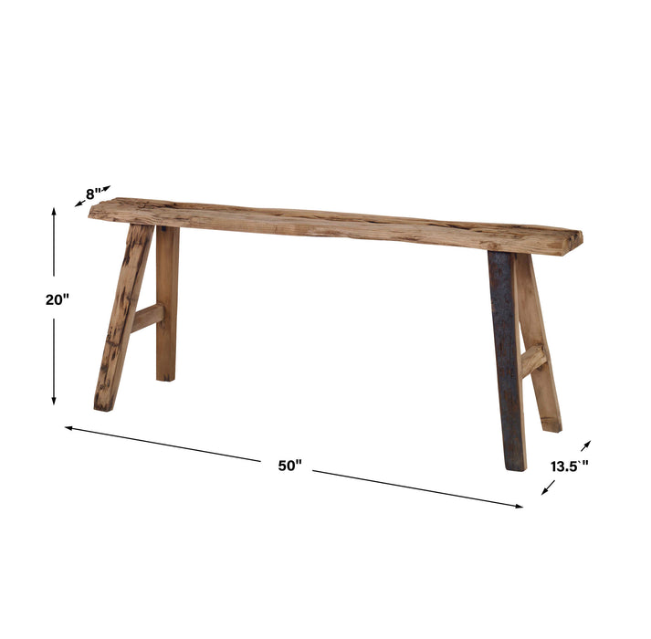 Paddock Bench Pine Wood-Furniture-Uttermost-Lighting Design Store